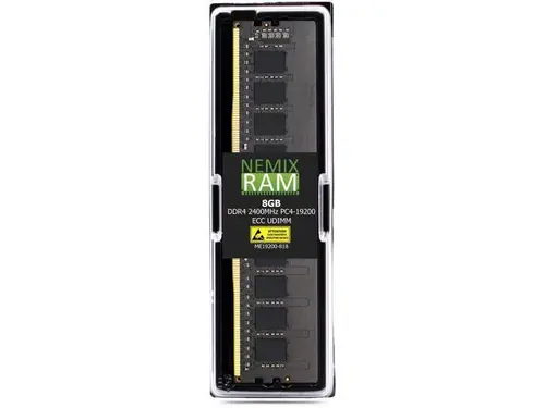NEMIX RAM 8GB (1X8GB) DDR4 2400MHZ PC4-19200 1Rx8 1.2V CL17 288-PIN ECC UDIMM Workstation Memory Compatible with Hynix MTA9ASF1G72AZ?2G3