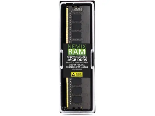 NEMIX RAM 16GB (1X16GB) DDR5 5200MHZ PC5-41600 1Rx8 1.1V CL44 288-PIN Non-ECC Unbuffered UDIMM Desktop PC Memory Compatible with Kingston...
