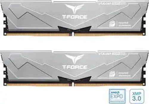 Team Team T-Force Vulcan ECO 32GB (2 x 16GB) 288-Pin PC RAM DDR5 6400 (PC5 51200) Desktop Memory Model FLESD532G6400HC38JDC01