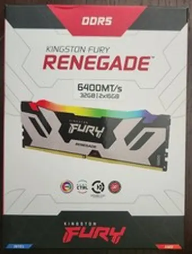 BRAND NEW KINGSTON FURY RENEGADE RGB 32GB (2x16GB) CL32 6400MHZ DDR5 RAM MEMORY