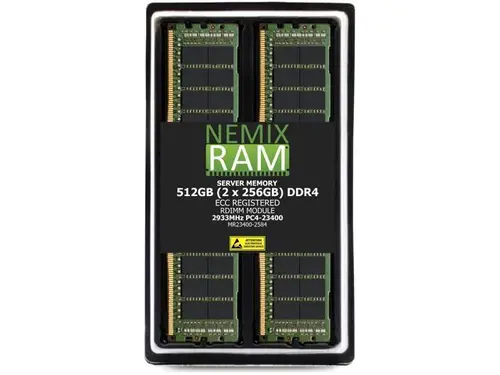 NEMIX RAM 512GB (2 x 256GB) DDR4 2933MHz PC4-23400 8Rx4 1.2V 288-PIN ECC RDIMM Registered Server Memory Kit