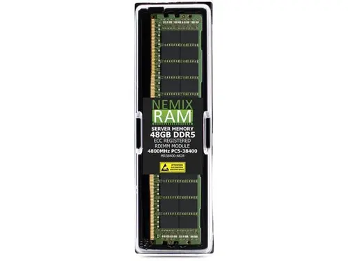 NEMIX RAM 48GB (1 x 48GB) DDR5 4800MHz PC5-38400 2Rx8 1.1V 288-PIN ECC RDIMM Registered Server Memory Kit