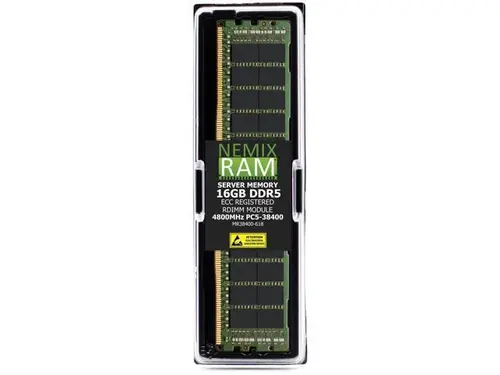 NEMIX RAM 16GB (1 x 16GB) DDR5 4800MHz PC5-38400 1Rx8 1.1V 288-PIN ECC RDIMM Registered Server Memory Kit