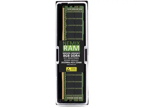 NEMIX RAM 8GB (1 x 8GB) DDR4 2933MHz PC4-23400 1Rx8 1.2V 288-PIN ECC RDIMM Registered Server Memory Kit