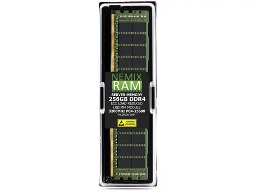 NEMIX RAM 256GB (1 x 256GB) DDR4 3200MHz PC4-25600 8Rx4 1.2V 288-PIN ECC LRDIMM Load Reduced Server Memory Kit