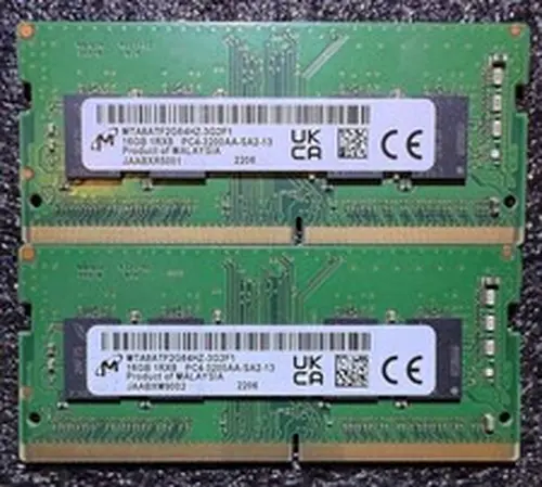 Micron Micron 32GB DDR4 3200MHz PC4-25600 SODIMM Memory Ram