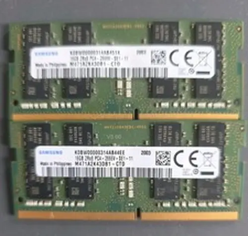Samsung Samsung 32GB (2X 16GB) DDR4 2666MHz PC4-21300 SODIMM Memory Ram M471A2K43CB1-CTD