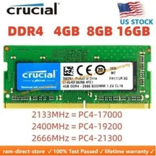 Crucial Crucial DDR4 8gb 16GB 3200 2400 2666 memory SO-DIMM Laptop RAM DDR4