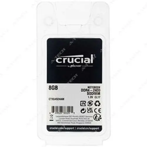 Crucial Crucial 8GB DDR4 PC4-19200 SODIMM Factory Sealed Laptop Memory RAM (CT8G4S24AM)