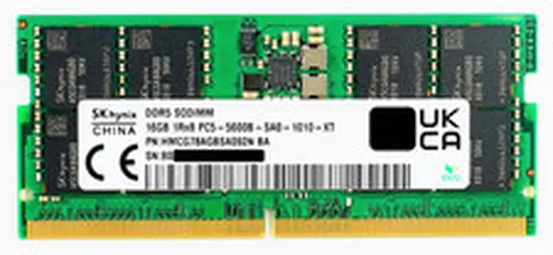 SK Hynix SK hynix 16GB DDR5 SODIMM 5600 Mhz 1Rx8 Laptop RAM Memory HMCG78AGBSA092N 1 Yr W