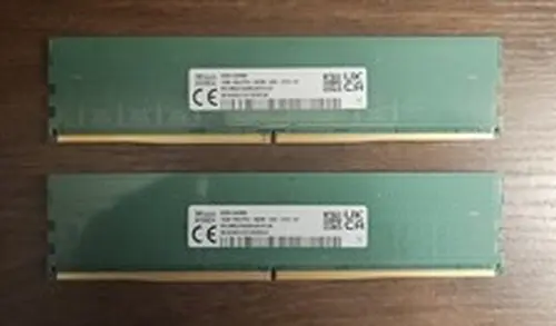 SK Hynix SK Hynix 32GB (2x16gb) DDR5 4800mhz UDIMM 4800B Memory PC5-4800B-UAO-1010 -XT
