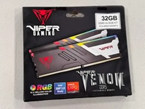 Patriot Patriot Memory Viper Venom RGB DDR5 RAM 32GB (2X16GB) 6000MT/s CL36 UDIMM