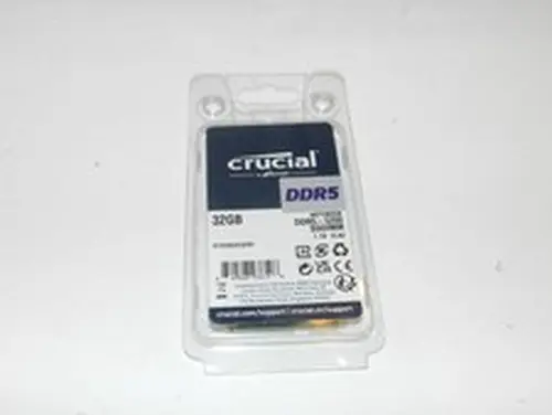 Crucial Crucial 32GB DDR5-5200 SO-DIMM Laptop Memory Modules (1x32GB) RAM - New in Box