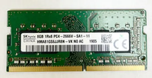 SK Hynix SK Hynix 8GB 1Rx8 DDR4 2666MHz SO-DIMM Laptop Ram Memory HMA81GS6JJR8N