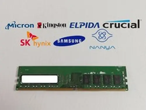 Major Brand 8GB PC4-19200 DDR4-2400 1Rx8 Desktop Memory