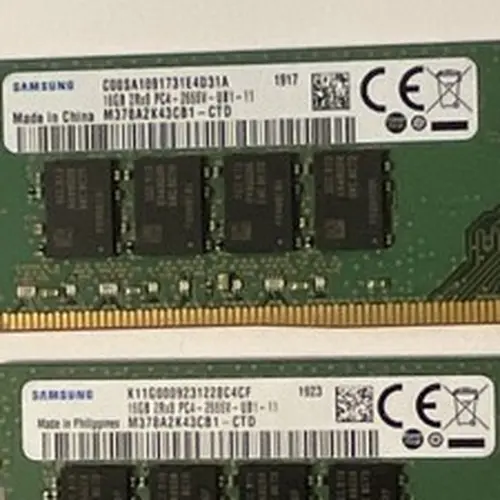 Samsung 32GB (2x16GB) DDR4 SDRAM UDIMM PC4-2666V 288-Pin M378A2K43CB1