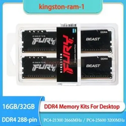 Kingston FURY Beast 32GB/16GB 288Pin DDR4 2666 3200 MHz Desktop Memory 2pcs Kits