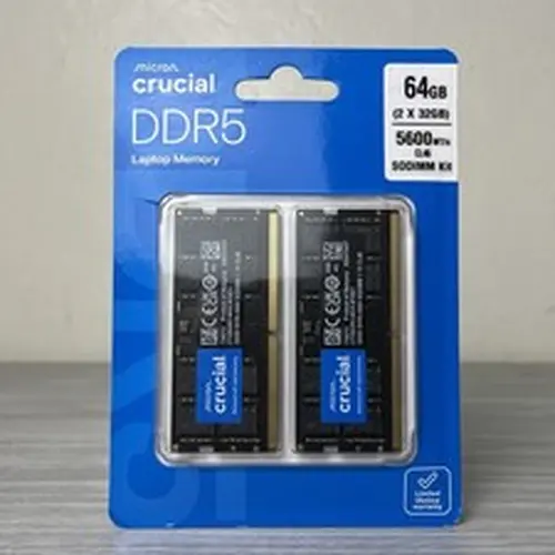 Crucial NEW CRUCIAL 64GB (2 x 32GB) DDR5 CL46 5600MHZ SODIMM LAPTOP RAM MEMORY SO-DIMM