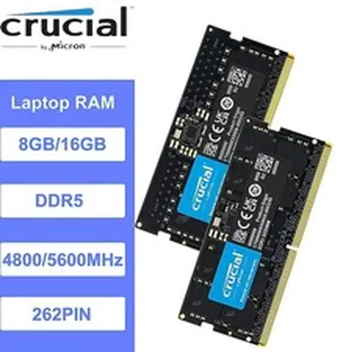 Crucial DDR5 RAM PC5 8GB 16GB 32GB 4800MHz 5600MHz Laptop Memory Module