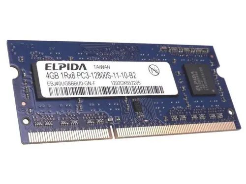 ELPIDA 4GB DDR3 1600MHZ 204-PIN LAPTOP MEMORY EBJ40UG8BBU0-GN-F