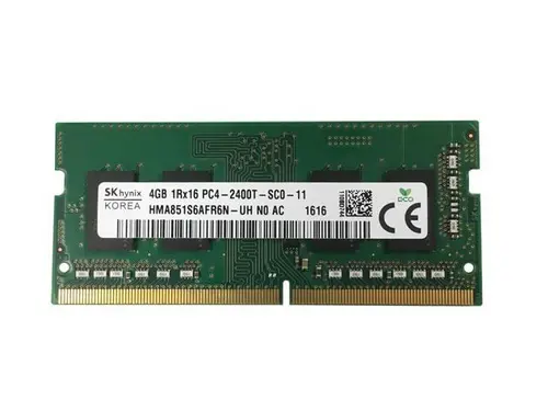 Hynix 4GB PC4-19200 DDR4-2400MHz non-ECC Unbuffered CL17 260-Pin SODIMM Memory Module Mfr P/N HMA851S6AFR6N-UH