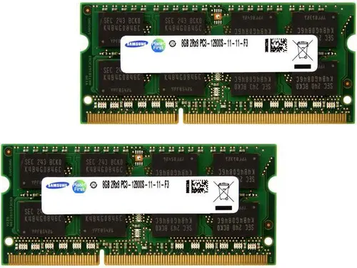 16GB (2 x 8GB) 204-Pin DDR3 SO-DIMM DDR3 1600 (PC3 12800) Laptop Memory Model M471B1G73CB0-CK0