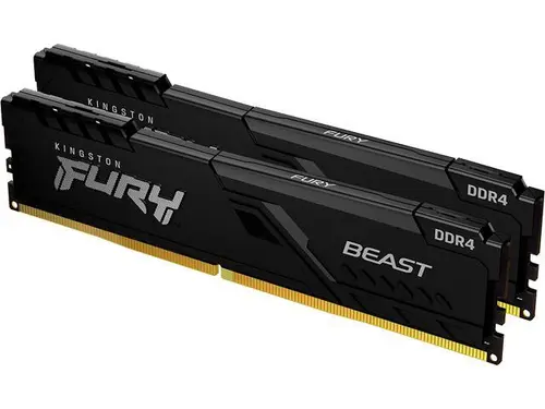 Kingston FURY Beast 32GB (2 x 16GB) 288-Pin PC RAM DDR4 3600 (PC4 28800) Desktop Memory Model KF436C18BBK2/32