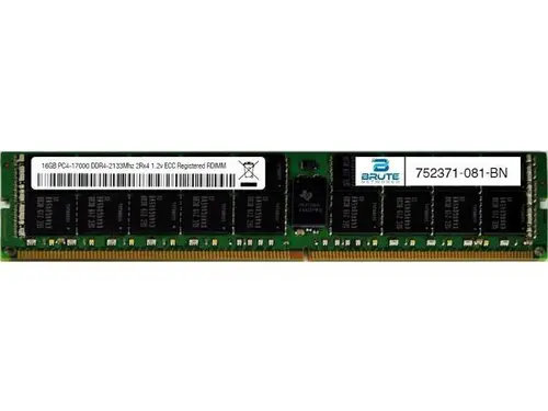 752371-081 - HP Compatible 16GB PC4-17000 DDR4-2133Mhz 2Rx4 1.2v Registered RDIMM