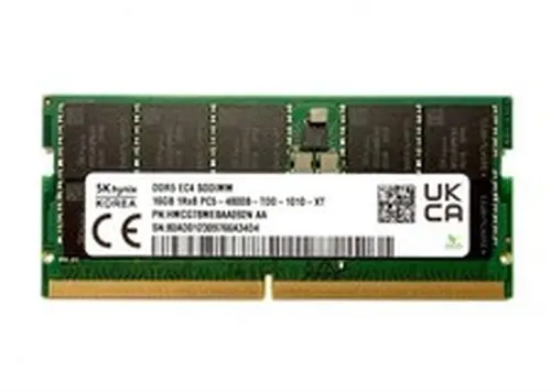 SK Hynix SK Hynix 16GB DDR5 EC4 1RX8 PC5-4800B SODIMM ECC Memory (HMCG78MEBAA092N)