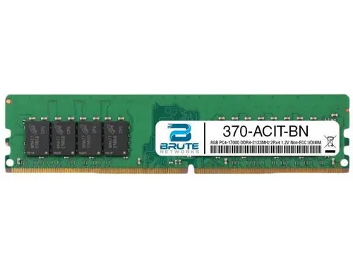 370-ACIT - Dell Compatible 8GB PC4-17000 DDR4-2133MHz 2Rx4 1.2V Non-ECC UDIMM