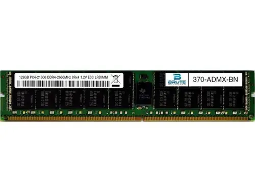 370-ADMX - Dell Compatible 128GB PC4-21300 DDR4-2666MHz 8Rx4 1.2V ECC LRDIMM