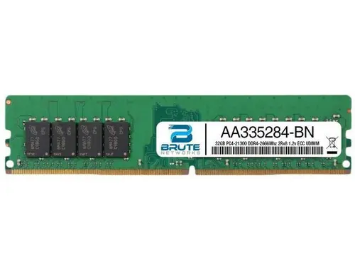 AA335284 - Dell Compatible 32GB PC4-21300 DDR4-2666Mhz 2Rx8 1.2v ECC UDIMM