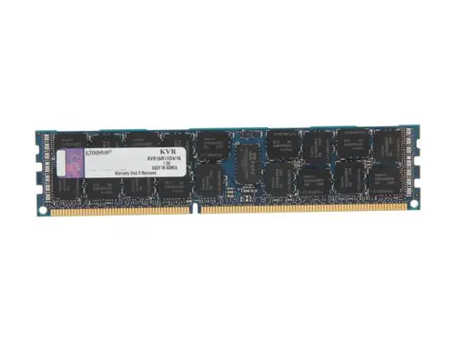 Kingston 16GB ECC Registered DDR3 1600 Server Memory DR x4 Model KVR16R11D4/16