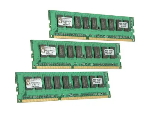 Kingston ValueRAM 3GB (3 x 1GB) ECC Unbuffered DDR3 1333 Server Memory Model KVR1333D3E9SK3/3G