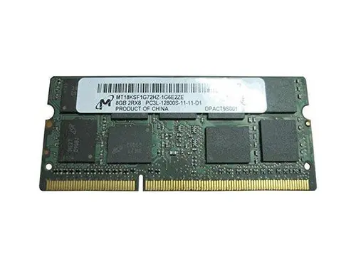 8GB 204p PC3-12800 CL11 18c 512x8 DDR3-1600 2Rx8 1.35V ECC SODIMM