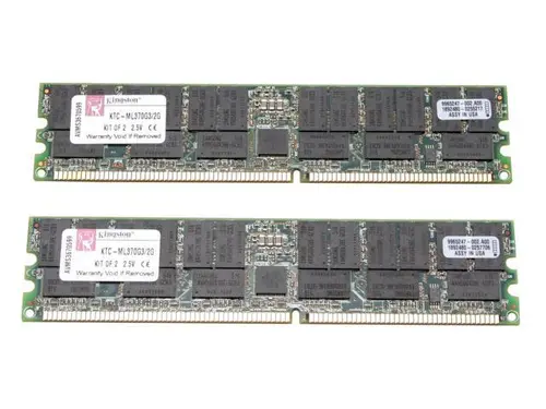 Kingston 2GB (2 x 1GB) 184-Pin DDR SDRAM Dual Channel Kit System Specific Memory for HP/Compaq