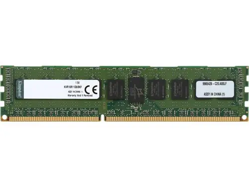 Kingston 8GB ECC Registered DDR3 1600 (PC3 12800) Server Memory Model KVR16R11D8/8KF
