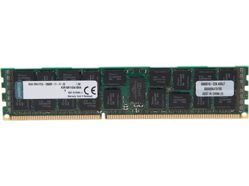 Kingston 16GB ECC Registered DDR3 1600 (PC3 12800) Server Memory (Server Hynix A) Model KVR16R11D4/16HA
