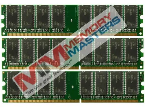 MemoryMasters NEW DDR PC3200 3GB 3X1GB 400 DESKTOP LOW DENSITY MEMORY