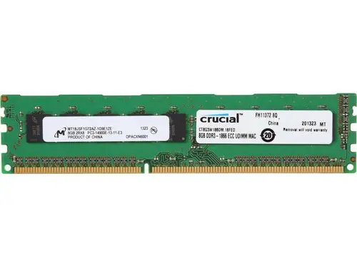 Crucial 8GB 240-Pin DDR3 SDRAM DDR3 1866 (PC3 14900) Memory For Mac Pro Systems Model CT8G3W186DM