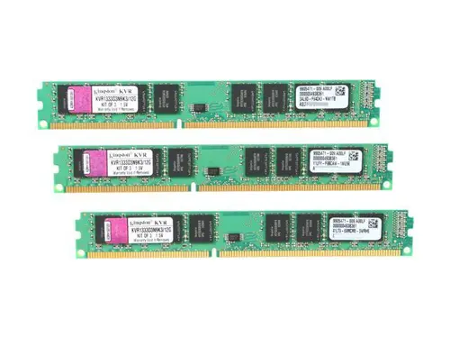 Kingston 12GB (3 x 4GB) DDR3 1333 (PC3 10600) Desktop Memory Model KVR1333D3N9K3/12G
