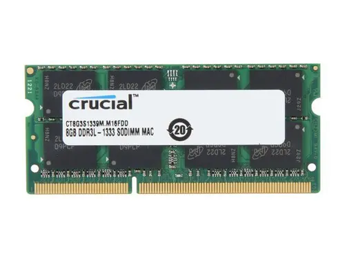 Crucial 8GB 204-Pin DDR3 SO-DIMM DDR3 1333 (PC3 10600) Memory for Apple Model CT8G3S1339M