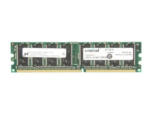 Crucial 512MB DDR 400 (PC 3200) Desktop Memory Model CT6464Z40B