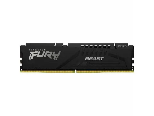 Kingston FURY Beast 16GB DDR5 SDRAM Memory Module - For Motherboard - 16 GB (1 x 16GB) - DDR5-6000/PC5-48000 DDR5 SDRAM - 6000 MHz Single-rank...