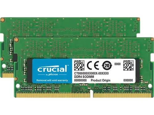 Crucial 32GB Kit (16GBx2) DDR4 2400 MT/s (PC4-19200) 260-Pin SODIMM Memory - CT2K16G4SFD824A
