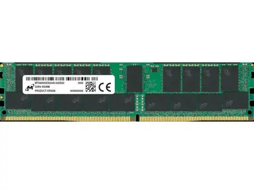 Micron 32GB Server Workstation Memory - DDR4 3200MHz - ECC Parity - Registered - 2Rx8 - CL22 - 1.2V