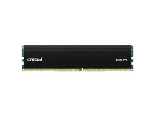 Crucial PRO 32GB DDR4 SDRAM Memory Module - For Desktop - 32 GB (1 x 32GB) - DDR4-3200/PC4-25600 DDR4 SDRAM - 3200 MHz - CL22 - 1.20 V - Retail -...