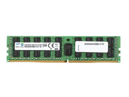 Samsung 32GB 288-Pin DDR4 2666 (PC4 21300) RDIMM 1.2V Server Memory Model M393A4K40BB2-CTD