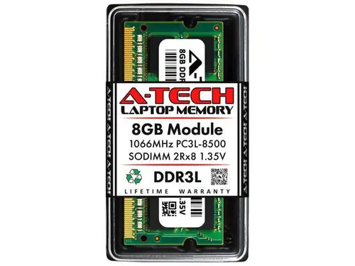 8GB RAM Replacement for Hynix HMT41GS6AFR8A-G7, HMT41GS6BFR8A-G7, HMT41GS6MFR8A-G7 DDR3 1066MHz PC3L-8500 SODIMM 2Rx8 Laptop Memory