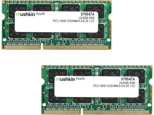 Mushkin Enhanced 8GB (2 x 4GB) 204-Pin DDR3 SO-DIMM DDR3 1333 (PC3 10600) Memory for Apple Model 976647A